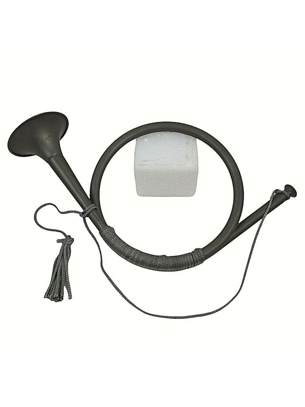 Decorative Hunting Horn Wall Art Metal Twist Rope 17" Long Bell Display